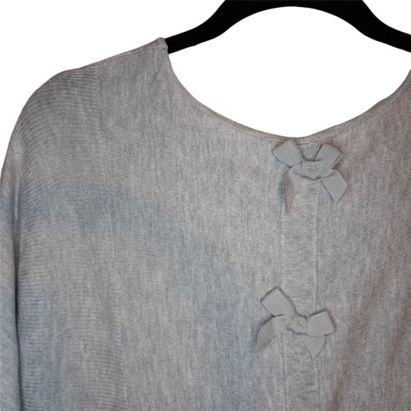 Bow back tunic length sweater - Picture 7 of 14